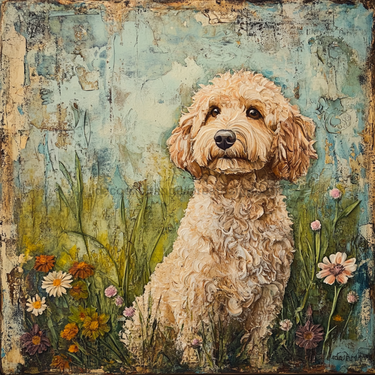 Dog Sign, Doodle Sign, DCO-13005, Sign For Wreath, 10x10